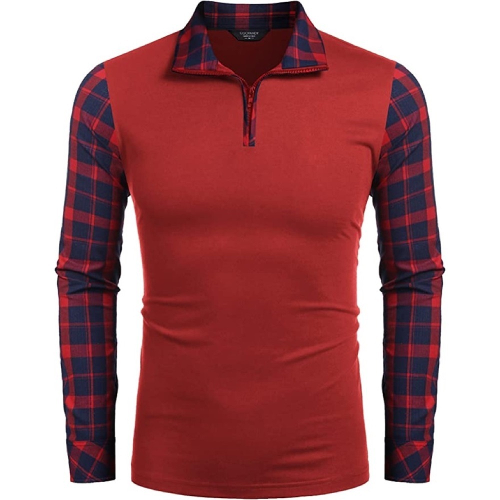 New Mens Plaid Sweater Long Sleeve Shirt